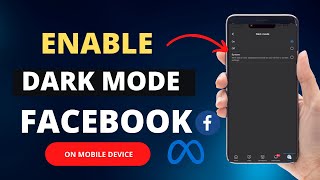 How to Enable Dark Mode on Facebook 2023 | Turn on Dark Mode Facebook