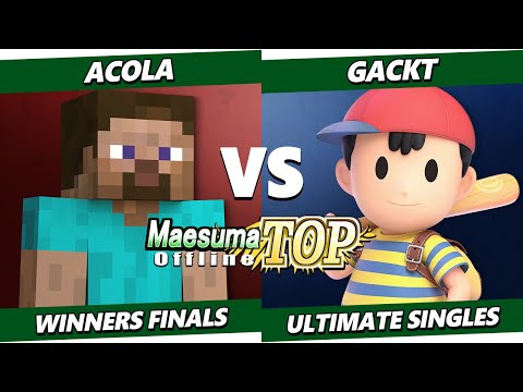 Maesuma TOP 12 Winners Finals - Acola (Steve) Vs. Gackt (Ness) Smash Ultimate - SSBU