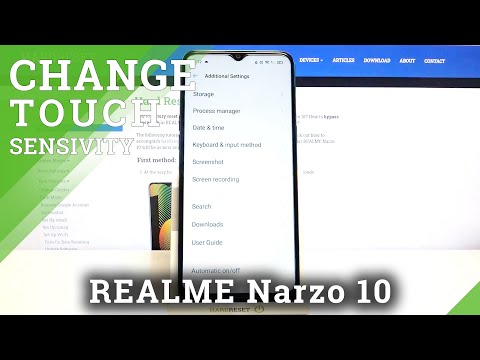 How to Manage Screen Touches in Screen Recorder on REALME Narzo 10 – Touch Events