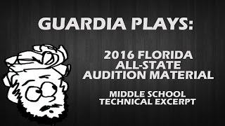 Guardia Plays: 2016 Florida All State Audition Euphonium - Middle School Technical Excerpt