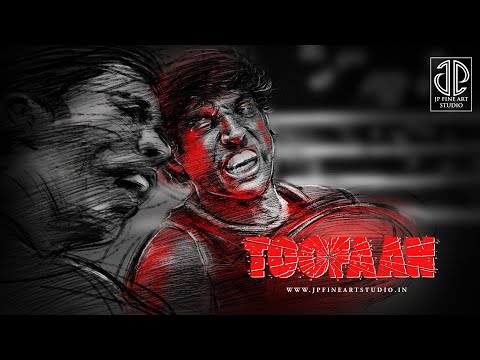 Gehre Andhere - Toofaan | Illustration Version | Farhan Akhtar | JPFINEARTSTUDIO