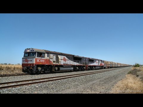SCT Logistics 5PM9 Freight Train - PoathTV Australian Railways