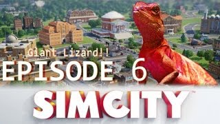 preview picture of video 'Simcity 5 Cage city! - GIANT LIZARD!!!! Episode 6'