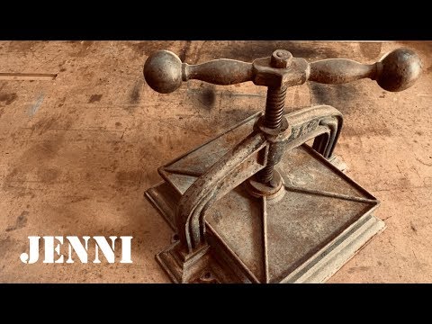 RESTORE ANTIQUE BOOK PRESS / vintage restoration project