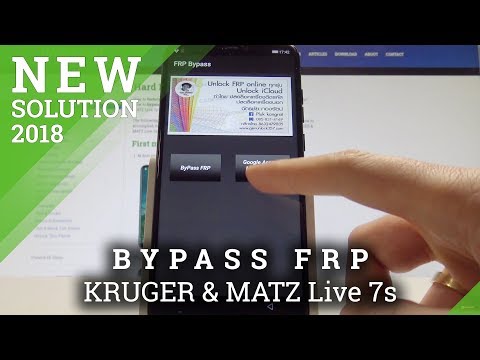 How to Unlock FRP KRUGER & MATZ Live 7s - Bypass Google Verification / Skip Bypass Account