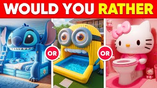 Would You Rather - Build Your Dream House 🏠🛏️🌈💞 Hardest Choices Ever! Moca Quiz