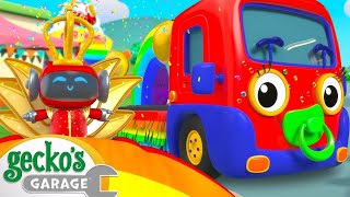 Rainbow Carnival Dress Up | Baby Truck | Gecko's Garage | Kids Songs