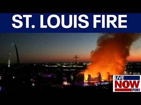 Video | Massive fire engulfs multiple warehouses in St. Louis