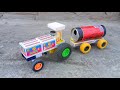 How To Make Matchbox Tractor With Water Tanker Trolley At Home Diy Matchbox Toy