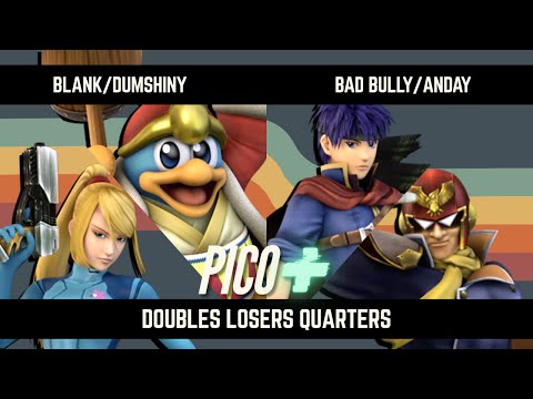 Pico Plus #10 Doubles (Losers Quarters) Blank/Dumshiny (ZSS+DDD) vs. Bad Bully/Anday (Ike+C. Falcon)