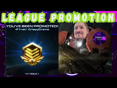 StarCraft 2 gold league tier 1 promotion, op rush defense, two games