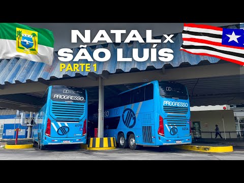 A MAIOR LINHA DA VIAÇÃO PROGRESSO | Viajando de NATAL para SÃO LUÍS no MARANHÃO - PARTE 1