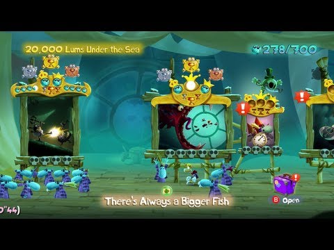 Walkthrough: Rayman Legends 100% - There's Always a Bigger Fish