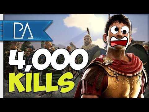 ONE UNIT GETS OVER 4,000 KILLS! HILARIOUS - Total War: Rome 2