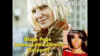 Blank Page (Leona Lewis Demo) [Snippet]