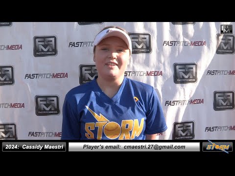 2024 Cassidy Maestri 4.1 GPA - Pitcher and First Base Softball Skills Video - California Storm