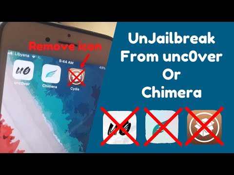 Unjailbreak from unc0ver/chimera without losing data update to ios 13