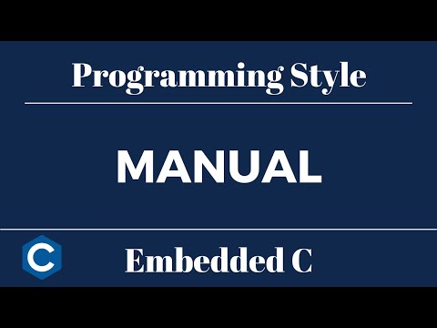 Embedded C Programming Style: Manual
