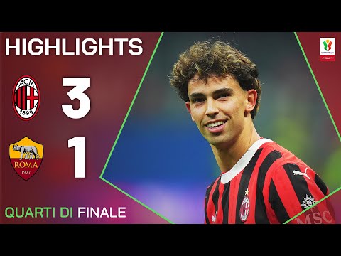 MILAN-ROMA 3-1 | HIGHLIGHTS | QUARTI DI FINALE | Coppa Italia Frecciarossa 2024/25