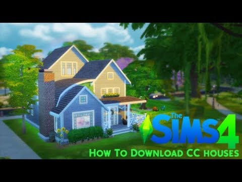 Part of a video titled How To Download CC Home/Lots - Sims 4 - YouTube