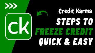 How to Freeze Credit on Credit Karma !! Freeze Credit on Credit Karma App !! Credit Karma