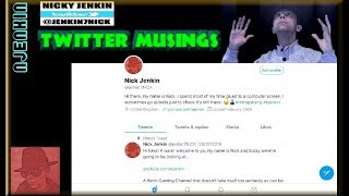 Twitter Musings - 8th Dec 2019 - Retrogaming and worldly stuff... not too worldly.