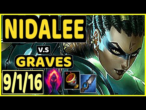 KADIR (NIDALEE) vs GRAVES - 9/1/16 KDA JUNGLE GAMEPLAY - EUW Ranked GRANDMASTER