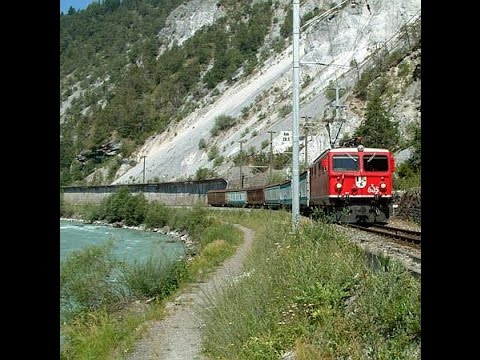 054 SWISS GRAND CANYON, The Rheinschlucht From Reichnau to Ilanz - RHB BEST film on YouTube