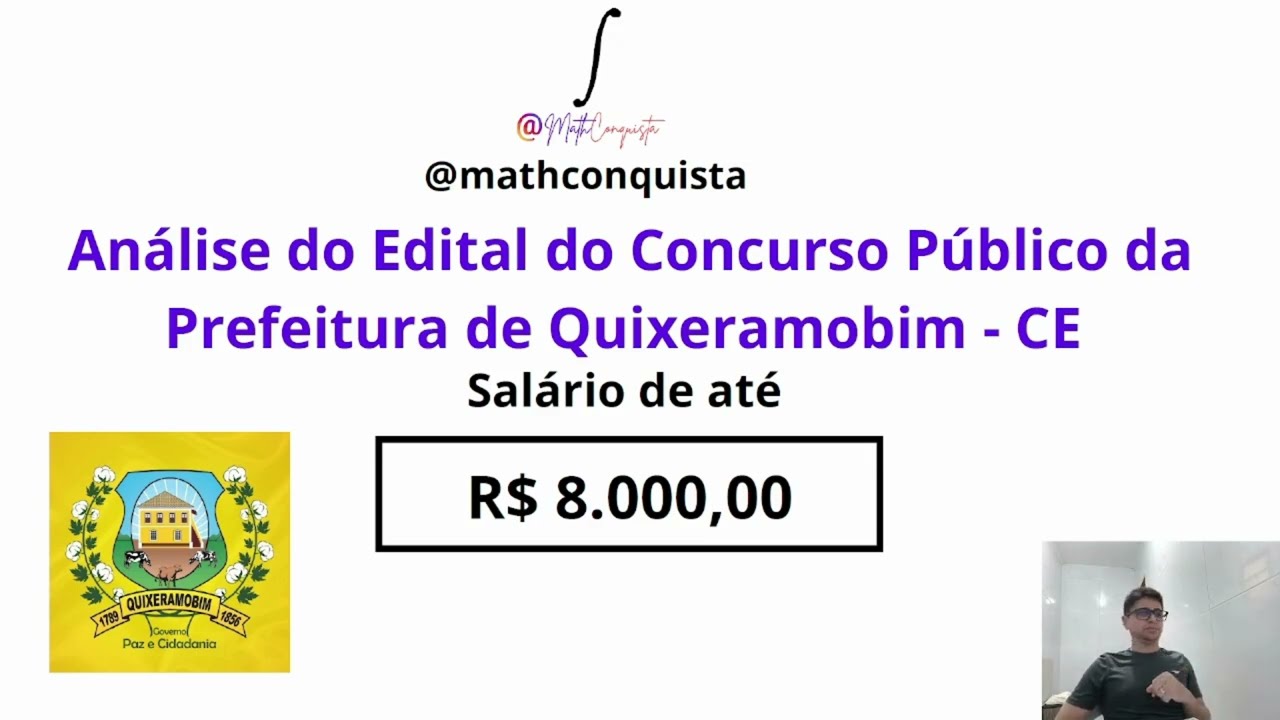 Análise do Edital - Concurso de Quixeramobim