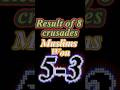 Eight Crusades and result🛡️#Muslim🗡️⚔️ vs Crusaders✝️☪️