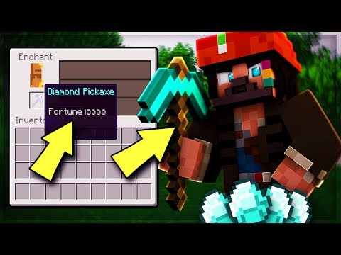 What Happens If You Use a Pickaxe with 10,000 Luck!? - Minecraft ITA