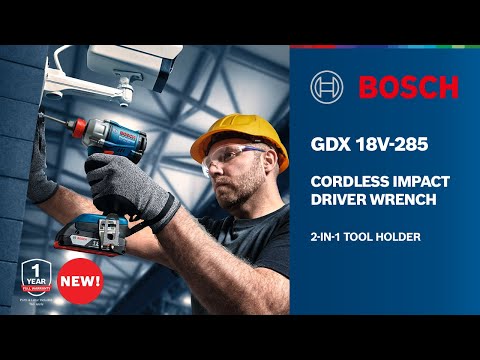 NEW BOSCH GDX 18V-285 CORDLESS IMPACT DRIVER WRENCH WITH 2-IN-1 TOOL HOLDER