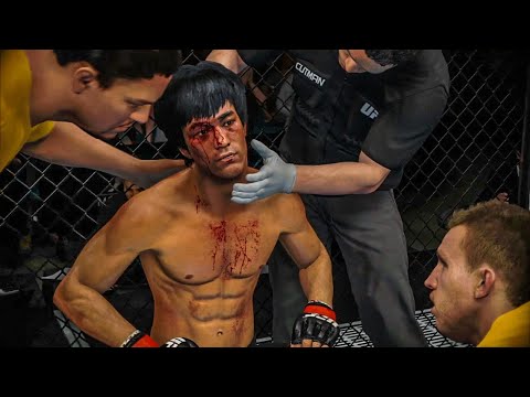 BRUCE LEE VS MATT BROWN *RAGE*😱💯🔥🥋🥊 | UFC 4 BRUTAL FIGHT | UFC 4 2022 | UFC 4 K1 RULES | UFC 4