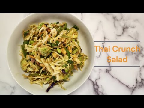 Delicious THAI CRUNCH SALAD With PEANUT DRESSING | Perfect Summer Recipe | By Flamboyant Flavors