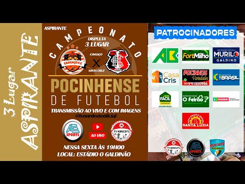 Cangaço x Santa Cruz  - Disputa 3 Lugar - Aspirante - Pocinhense Fut de Campo  SEX 12/12/25 às 19h00