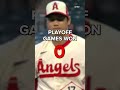 Trout and Ohtani are yet to win a playoff game. #shorts