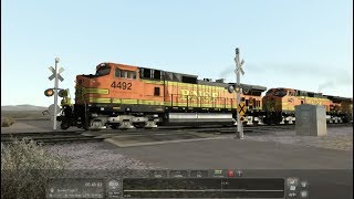 Train Simulator 2019 BNSF Dash9-44CW 4492 flyby