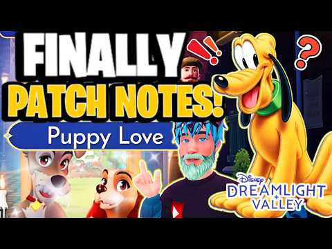 Puppy Love Patch Notes! [IS PLUTO COMING THIS UPDATE??] | Dreamlight Valley
