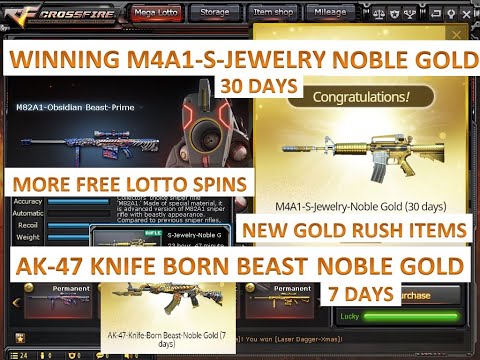 CrossFire Philippines 2019: Winning M4A1-S-Jewelry-Noble Gold & AK-47-Knife-Born Beast-Noble Gold