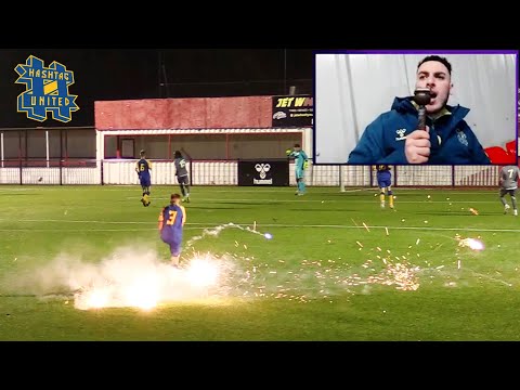 FIREWORK HITS HASHTAG UNITED PLAYER: MATCH ABANDONED!