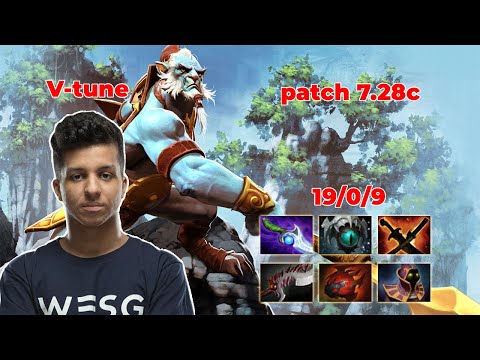V-tune Phantom Lancer Carry - DOTA 2 7.28c - MMR rank - Dota2 Gameplay [Learn To PRO dota2]