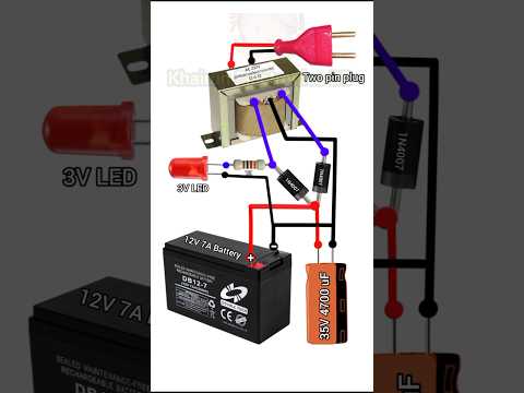 DIY 12V 7A Battery charger circuit diagram #youtubeshorts #shortvideo #shorts
