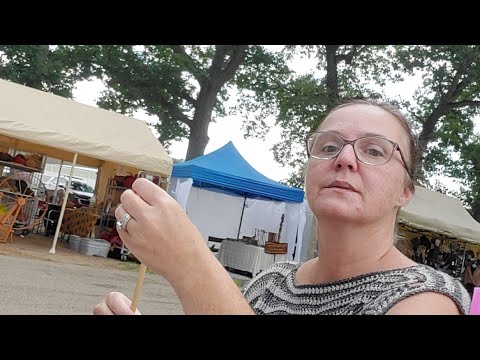 Live From The Fiber Festival...learning to spin yarn