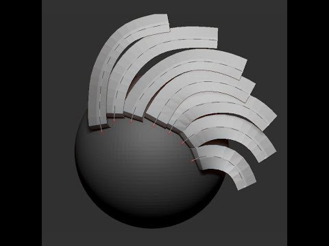 Zbrush free Multicurve IMM Hair strip brush