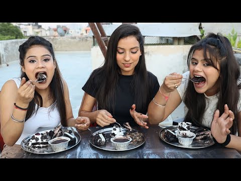 Choco Lava, Chocolate Crunch Pastry, Choco Truffle Pastry, Black Forest Pastry Eating Challenge