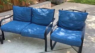 PatioFestival 4 Pices Patio Furniture Conversation Set,Metal Outdoor Furniture Set  Review