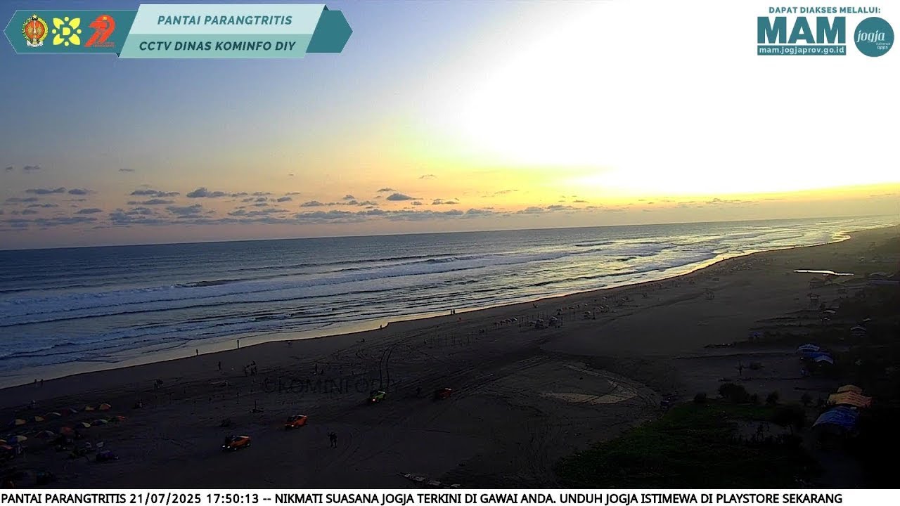 Live webcam view of Parangtritis Beach