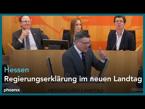 Regierungserklärung im hessischen Landtag mit Boris Rhein