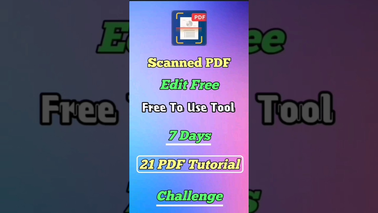 how to edit scanned pdf 🤯😍😍Day-6 Tutorial -2 #shortvideo #shorts #scanpdf
