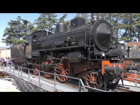 2018-04-07 La 640 121 sulla piattaforma del Deposito Rotabili Storici di Pistoia